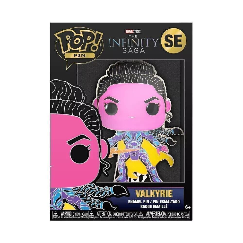 Funko Pop Pins Valkyrie Infinity Saga  4”Marvel Enamel Pin NEW-